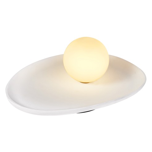 Lampada da tavolo gesso Ledvance Decor Plaster Nest bianco
