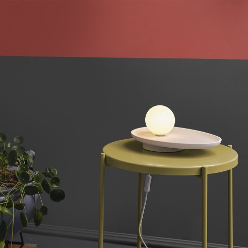 Lampada da tavolo gesso Ledvance Decor Plaster Nest bianco