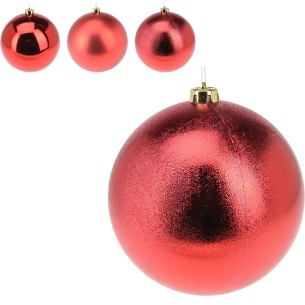 Pallina di Natale sfera rossa Ø18 cm H&S CAR103520