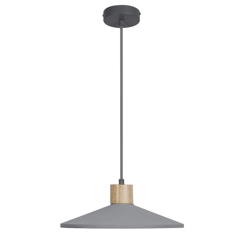 Lampadario in gesso Ledvance Decor Concrete Wood dark grey, E27