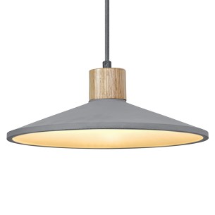 Lampadario in gesso Ledvance Decor Concrete Wood dark grey, E27 2
