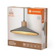 Lampadario in gesso Ledvance Decor Concrete Wood dark grey, E27