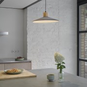 Lampadario in gesso Ledvance Decor Concrete Wood dark grey, E27