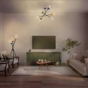 Lampada da terra Ledvance Decor Bubble 3xE27 multicolor