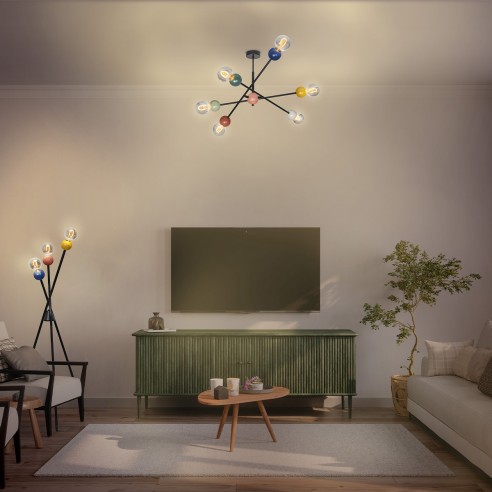 Lampada da tavolo Ledvance Decor Bubble multicolor ambientata