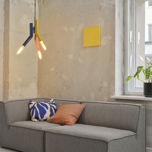 Lampadario Ledvance Decor Straw 3xE27 multicolor