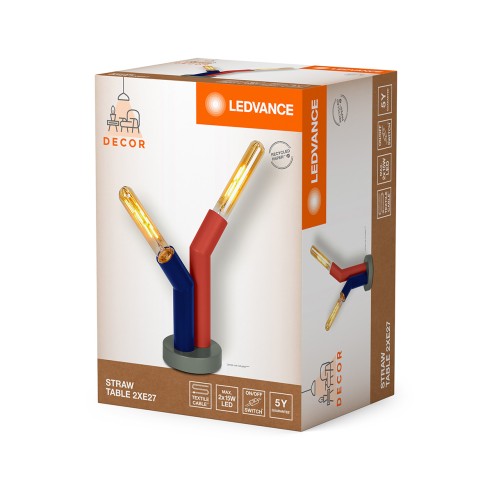 Lampada da tavolo Ledvance Decor Straw multicolor