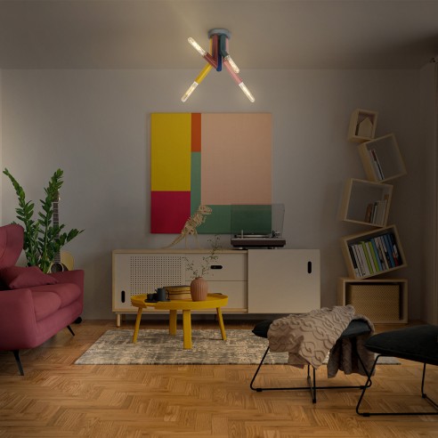 Plafoniera Ledvance Decor Straw 5xE27 multicolor