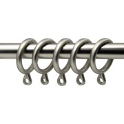 Anello per bastone tende Ø 13mm metallo nichel, 5pz Errebi