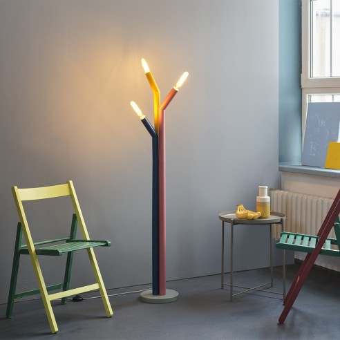 Lampada da terra Ledvance Decor Straw 3xE27 multicolor