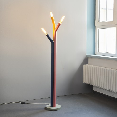 Lampada da terra Ledvance Decor Straw 3xE27 multicolor