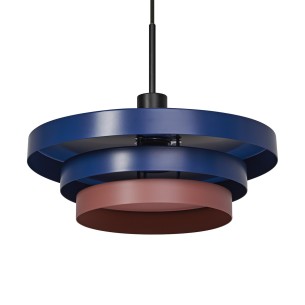 Lampadario Ledvance Decor Layers E27 blu/rosso 2