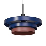 Lampadario Ledvance Decor Layers E27 blu/rosso