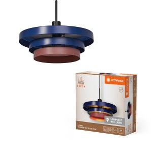 Lampadario Ledvance Decor Layers E27 blu/rosso