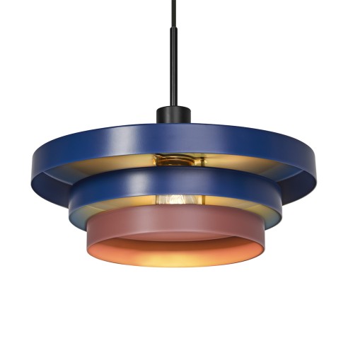 Lampadario Ledvance Decor Layers E27 blu/rosso