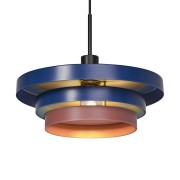 Lampadario Ledvance Decor Layers E27 blu/rosso