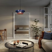 Lampadario Ledvance Decor Layers E27 blu/rosso