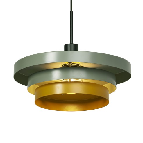 Lampadario Ledvance Decor Layers E27 verde/giallo