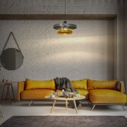 Lampadario Ledvance Decor Layers E27 verde/giallo
