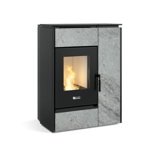Stufa combinata pellet/legna Margaret Pietra