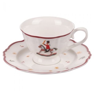 Tazzine caffè con piattino 85 cc Xmas Rhapsody new bone china 6pz 2