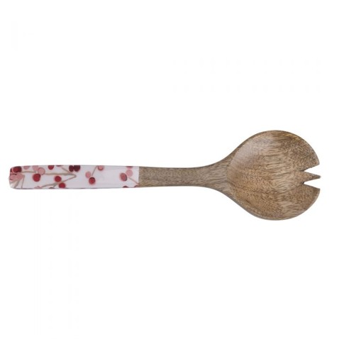 Set 2 posate a servire in legno di mango