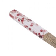 Set 2 posate a servire in legno di mango