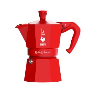Caffettiera Moka Express rosso Bialetti 1 tazza
