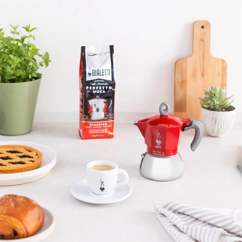 Caffettiera Bialetti Moka Induction rosso