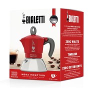 Caffettiera Bialetti Moka Induction rosso 2 tazze