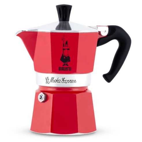 Caffettiera Moka Express Bialetti rosso 6 tazze