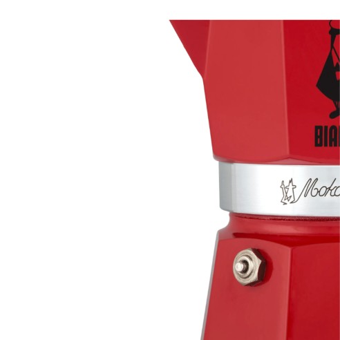 Caffettiera Moka Express Bialetti rosso 6 tazze