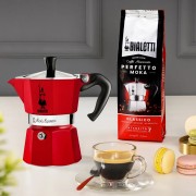 Caffettiera Moka Express Bialetti rosso 6 tazze