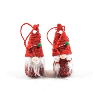 Pendente natalizio babbo Natale H10 cm assortito Mercury 14775