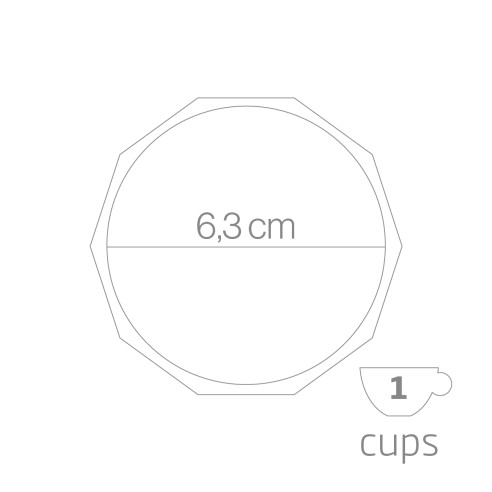 Caffettiera moka Prestige Radica forever 1 tazza dimensioni