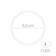 Caffettiera moka Prestige Radica forever 1 tazza dimensioni