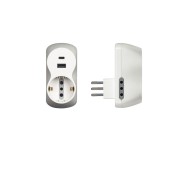 Adattatore B3 con USB C USB A e 3 prese 10A S3613DAC