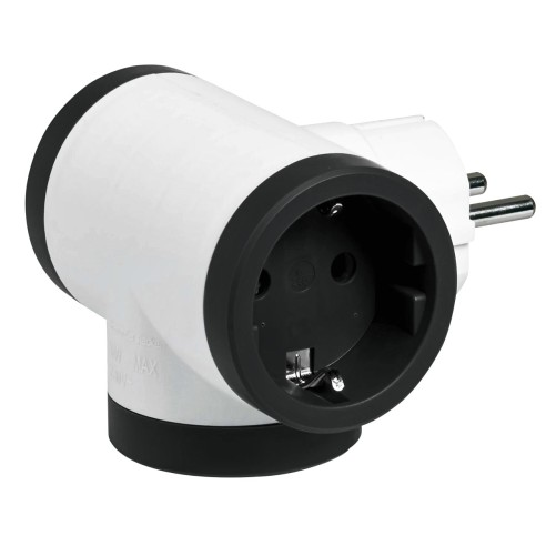 Adattatore rotante schuko con USB C USB A e 2 prese 16A S3626DRAC