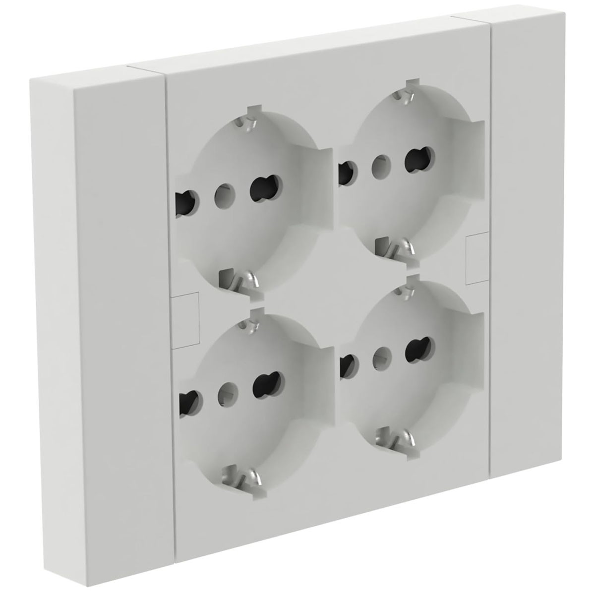 Multipresa Da Incasso Quadra 4 Schuko P40 Per Scatole 3 Moduli Bianco multipresa-da-incasso-quadra-4-schuko-p40-per-scatole-3-moduli-bianco