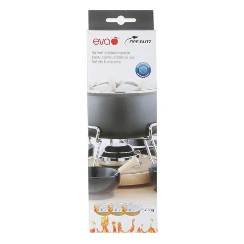 Pasta combustibile per bruciatori, 3x80g Eva
