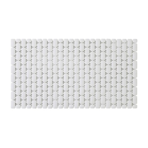Tappetino doccia antiscivolo bianco con ventose 40x73 cm Feridras