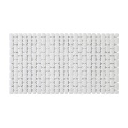 Tappetino doccia antiscivolo bianco con ventose 40x73 cm Feridras