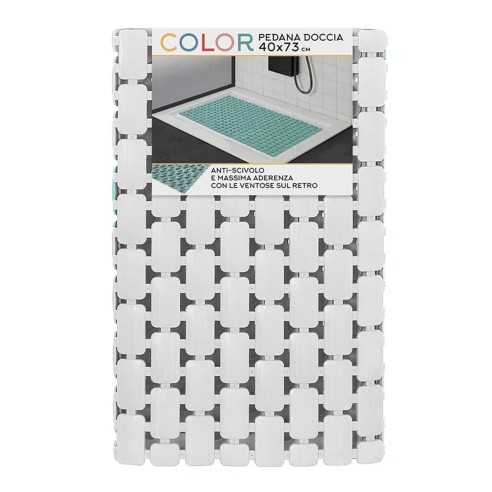 Tappetino doccia antiscivolo con ventose 40x73 cm Feridras