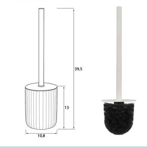 Feridras scopino wc ceramica bianco dimensioni