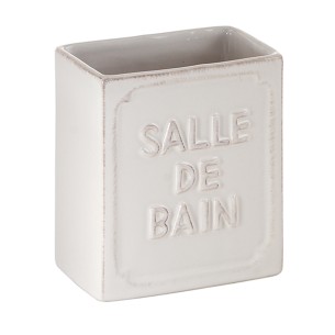 Gedy Vivienne porta spazzolini ceramica bianco