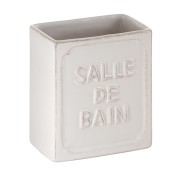 Gedy Vivienne porta spazzolini ceramica bianco