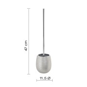 Gedy Astrid scopino bagno argento dimensioni