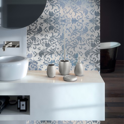 accessori bagno linea Astrid di Gedy argento