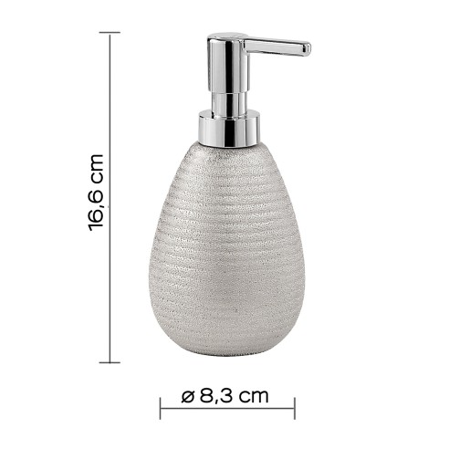 Gedy Astrid dosasapone ceramica argento
