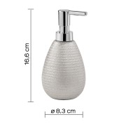Gedy Astrid dosasapone ceramica argento